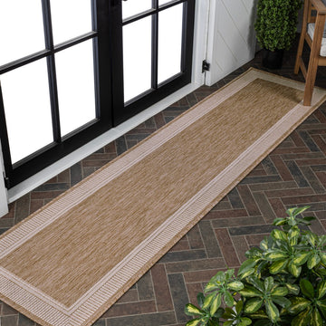 Hali Coastal Casual Wide Stripe Border Area Rug